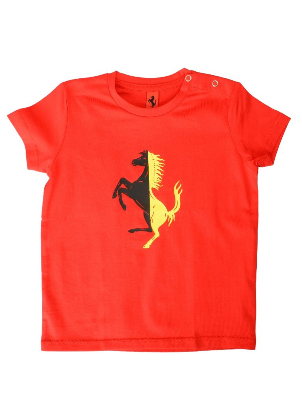 Scuderia Ferrari Infant Crewneck Bi-Color Short Sleeve T-Shirt Sz 18-24M